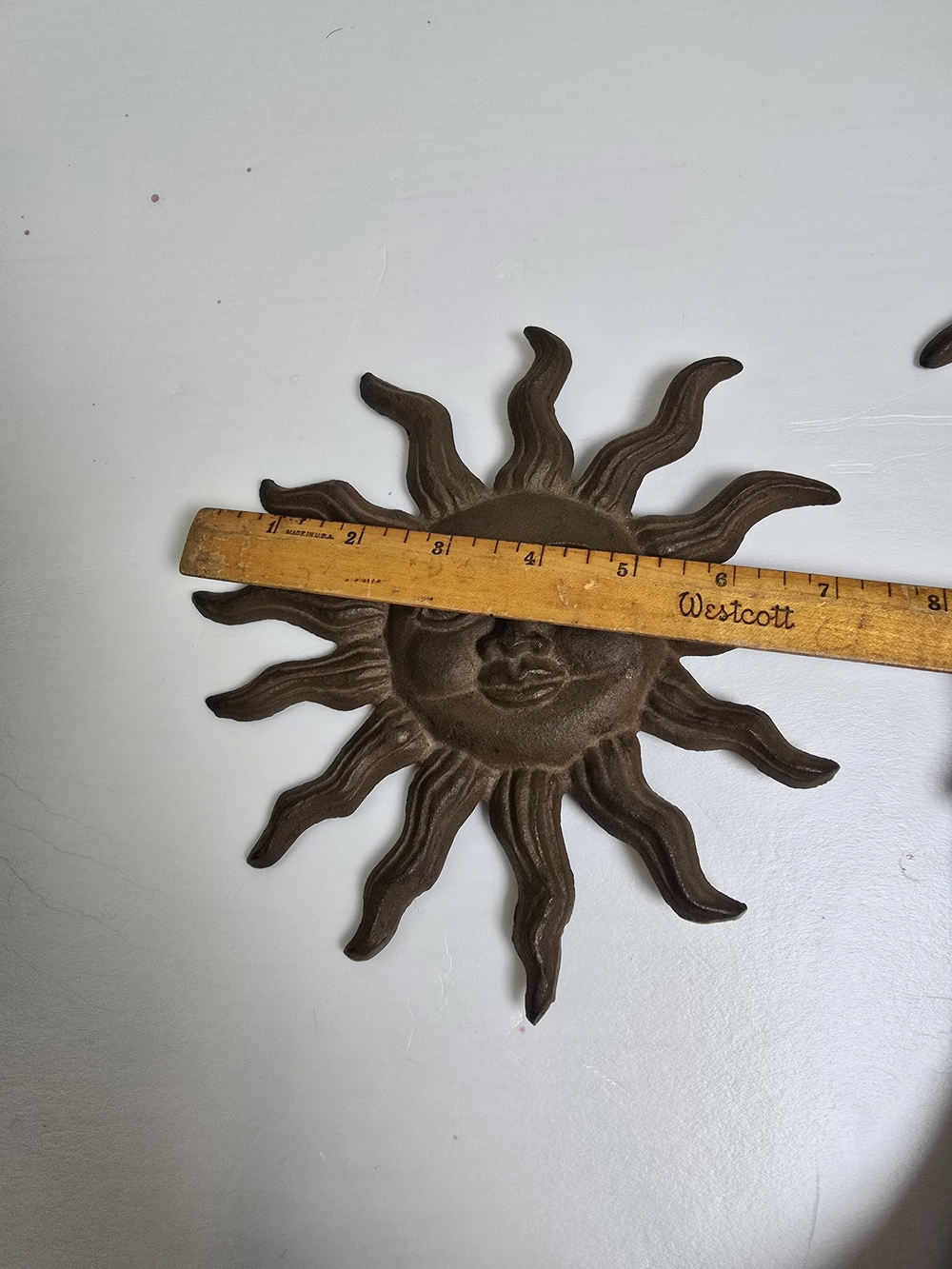 Sun Moon Cast Iron Rustic Vintage Antique  Doorknocker - Picture 3 of 8